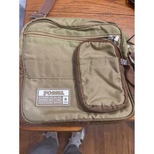 Fossil‎ Outdoor Unit Crossbody Bag Khaki Brown Utility Messenger Travel